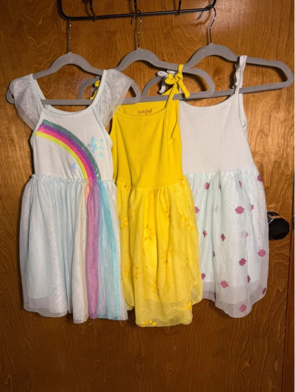 Lot of 3 cat and jack tutu tulle dresses size 4T